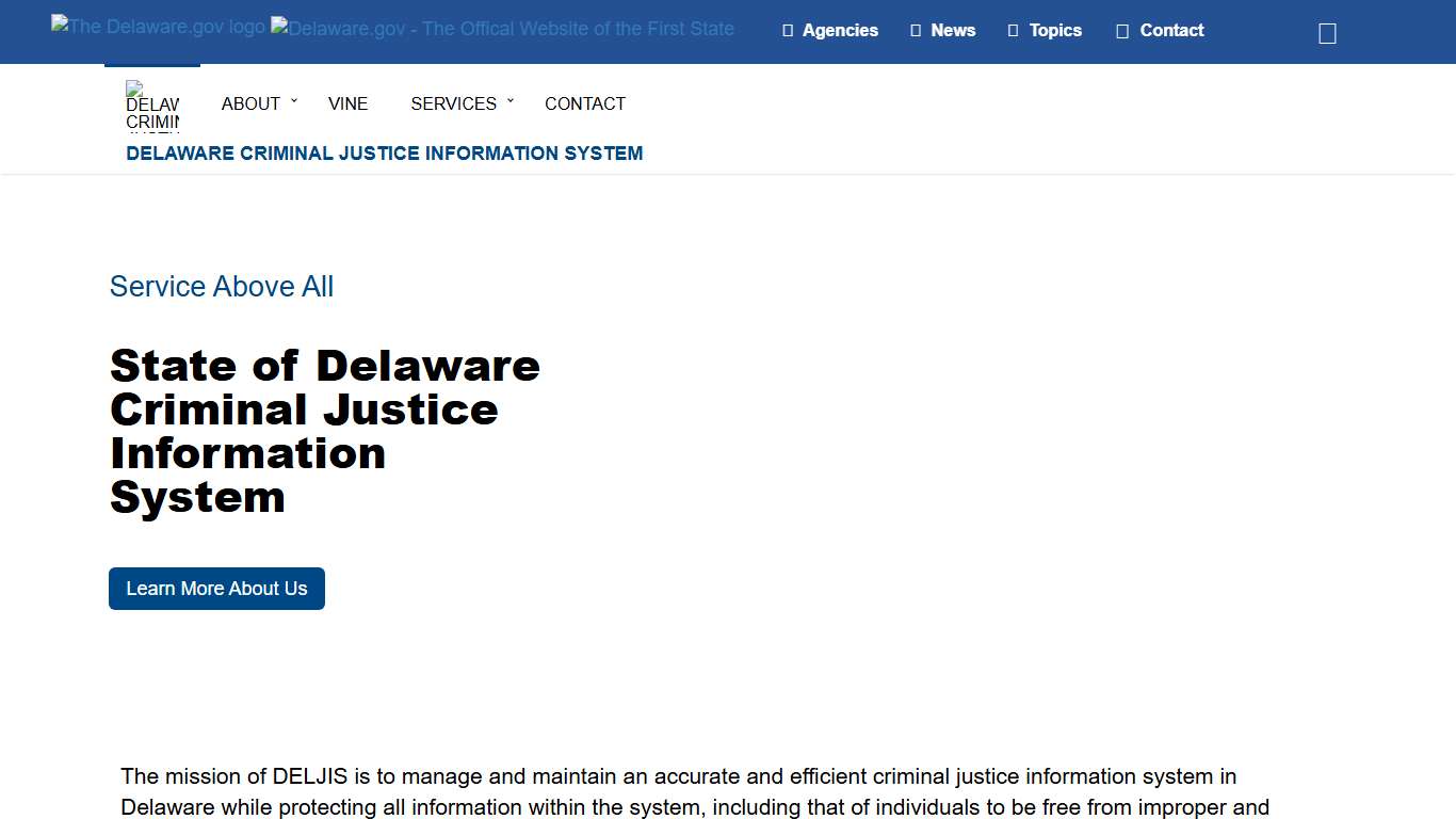 Home - Delaware Criminal Justice Information System